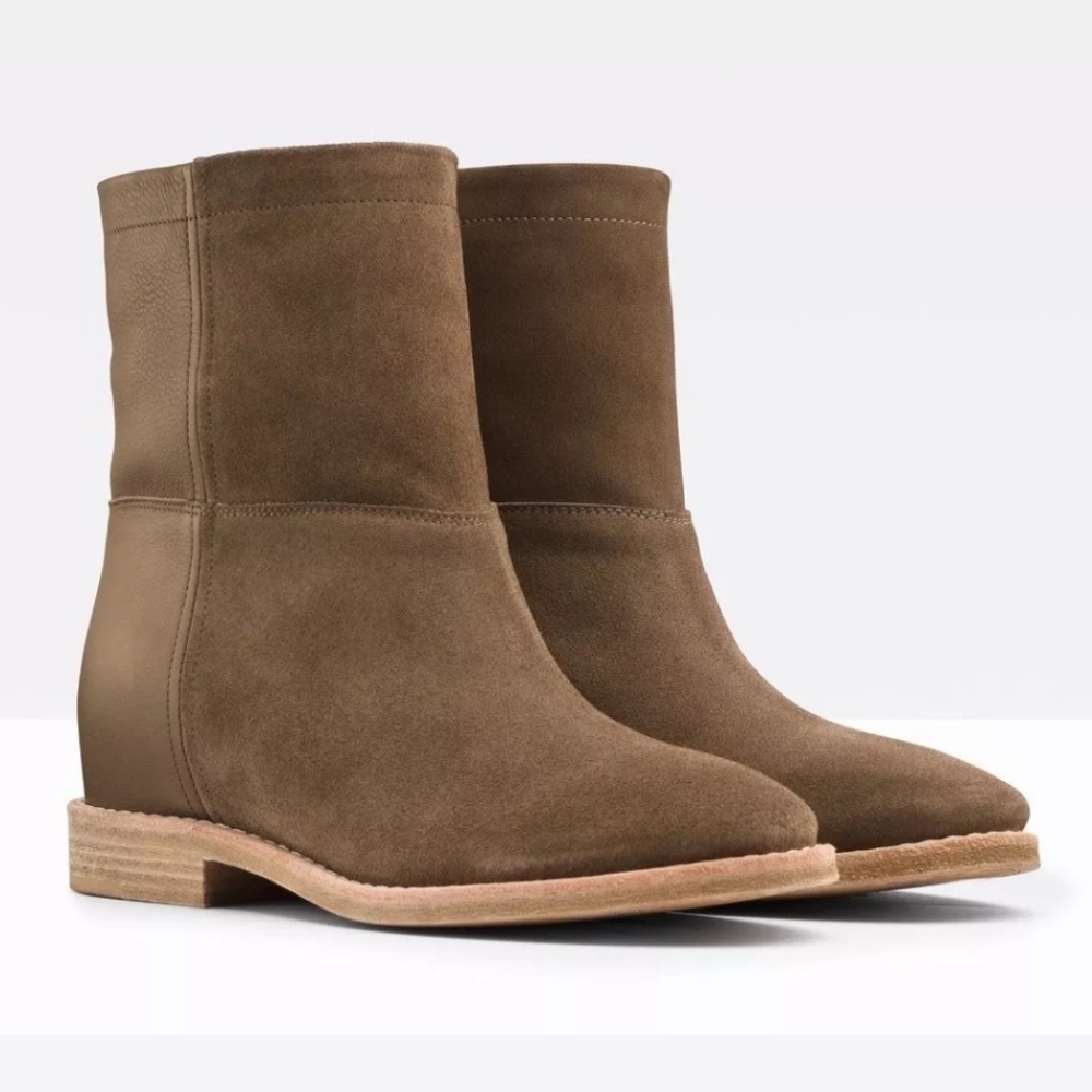 VINCE Grayson wedge suede boot 6